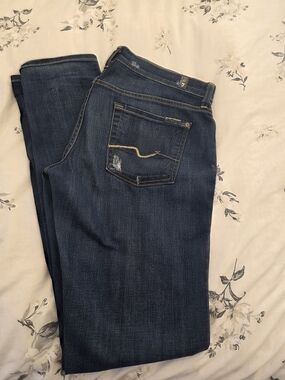 7 For All Mankind Classic Dark Wash Women’s Jeans - Blue